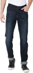 MUFTI Men Slim Mid Rise Dark Blue