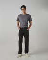 MUFTI Men Straight Fit Mid Rise Black
