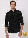 MUFTI Men Slim Fit Striped Spread Collar Casual Shirt