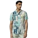 MUFTI Multicolor Abstract Slim Fit Shirt