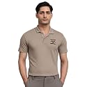MUFTI White Solid Polo T-Shirt