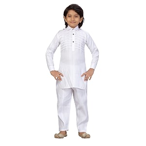 muhuratam boy39s cotton regular kurta pyjama set