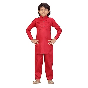 muhuratam boy39s cotton regular kurta pyjama set