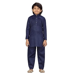 muhuratam boy39s cotton regular kurta pyjama set