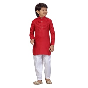 little mafia by aarika boy39s solid regular tunic shirt ps-jk-102_maroon 4