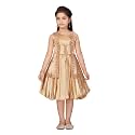 MUHURATAM Girl39s Silk Fit and Flare Knee-Length