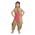muhuratam Girl39s Silk Self Design Salwar Suit