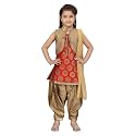 muhuratam Girl39s Silk Self Design Salwar Suit