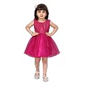 muhuratam Baby-Girl39s Polyester A-Line Knee-Length Dress FK-1004_Rani_18