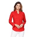 muhuratam Women39s Regular Fit Shirt SH-W-2002_Red S