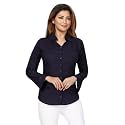 muhuratam Women39s Regular Fit Shirt SH-W-2002_Blue XL