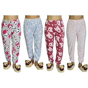 MUKHAKSH Kids Winter Woolen Warm Fleece Pyjamas