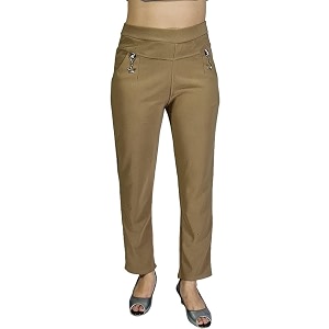 MUKHAKSH Pack of 1 Girls Beige Jegging