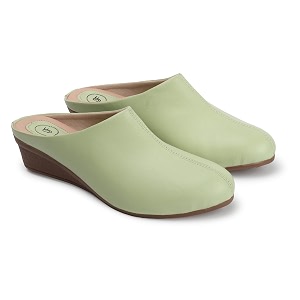 Mules for Women Open Back Wedge Heel