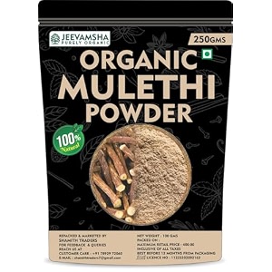 mulethi powder 250g licorice root yashtimadhu  organic ayurvedic throat amp digestive wellness herb  glycyrrhiza glabra powder  pure amp chemical-free 