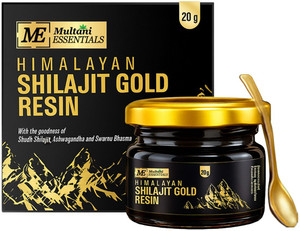 multani essentials himalayan shilajit gold resin  boost strength vigor  vitality -
