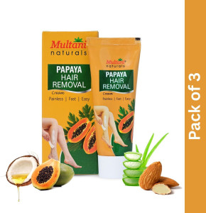 multani naturals papaya painless  easy hair removal cream