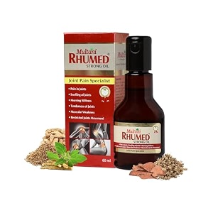 multani rhumed strong oil  joints pain relief  for joint amp muscular pain  improves joint mobility amp reparation  helps in stiffness swelling amp restricted joint movements- 60 ml