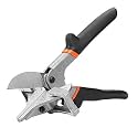 Multi Angle Miter Shear Cutter, PVC Trunking Tube Stainless Steel Multi Angle Miter Gasket Shear Trim Cutter Hand Tool 0 Degree to 135 Degree
