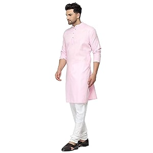 multi colored cotton plain men39s ethnic kurta only