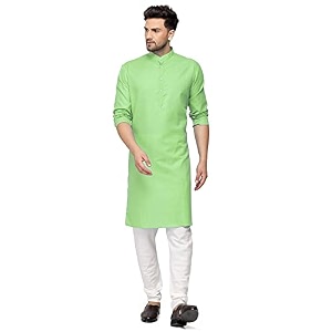 multi colored cotton plain men39s ethnic kurta only