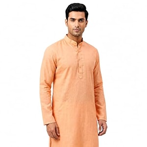 multi colored cotton plain men39s ethnic kurta only