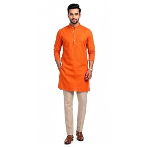 multi colored cotton plain men39s ethnic kurta only
