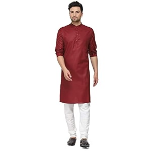 multi colored cotton plain men39s ethnic kurta only
