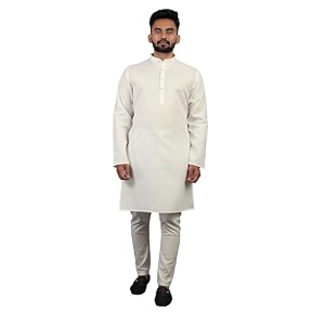 multi colored cotton plain men39s ethnic kurta only