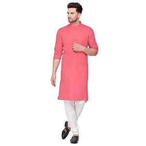 multi colored cotton plain men39s ethnic kurta only