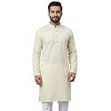 Multi Colored Cotton Plain Men's Ethnic Kurta Only