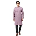 Multi Colored Cotton Plain Men's Ethnic Kurta Only