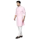 Multi Colored Cotton Plain Men's Ethnic Kurta Only