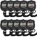 Multi-Function Electronic Digital Sport Stopwatch Timer, Large Display with Date Time and Alarm Function,Suitable for Sports Coaches Fitness Coaches and Referees (10pack)