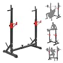 Multi-Function Squat Press Barbell Rack Stand, Height Adjustable Barbell
