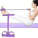 Multi-Function Tension Rope – 4 Tube Resistance Bands with Handles – Sit Up Exercise Equipment Home Gym Tummy Trainer for Men Women