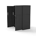 Multi-Function White Storage Tower, Sized 52x28x69 Inches - A Weatherproof Solution for Organizing Tall Tools and Equipment