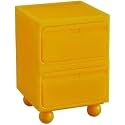 Multi-Functional 2-Tier Stackable Plastic Side Table with 2 Drawers - Versatile Nightstand &amp; Small Coffee Table for Home Storage, Stylish &amp; Practical (Multi-Colored)