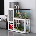 Multi-functional Aquarium Stand, Multi-tier Storage Fish Tank Stand, Easy to Assemble, Durable, Suitable for Hotels, Living Rooms, Balconies, and Offices(Style B,55x35cm/21.7x13.8in)