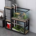 Multi-functional Aquarium Stand, Multi-tier Storage Fish Tank Stand, Easy to Assemble, Durable, Suitable for Hotels, Living Rooms, Balconies, and Offices(Style D,100x45cm/39.4x17.7in)