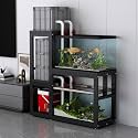 Multi-functional Aquarium Stand, Multi-tier Storage Fish Tank Stand, Easy to Assemble, Durable, Suitable for Hotels, Living Rooms, Balconies, and Offices(Style F,120x40cm/47.2x15.8in)