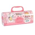 Multi-Functional Pencil Box with Double Password Lock, Stationary Organizer Case, Suitcase Style Pencil Case for Boys &amp; Girls (Cool Girl Pink Pencil Box)