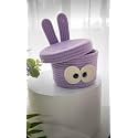 Multi-Purpose Cute Bunny Basket with Lid Storage Baskets For Living room,Bathroom &amp; Kitchen Organiser box vanity box first aid box