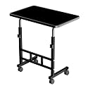 Multi-Purpose Laptop Table, Study Table| Bed Table| Adjustable Height, Portable for Office, Work Form Home | DIY Table, Easy to Assemble, Engineered (ADJ Black)