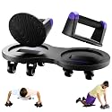 Multi Slider Home Gym Workout Device – All-in-One Core Training System with Push-Up Handles, Multifunctional Ab Roller & Core Sliders for Abs, Full-Body Workout Versatility