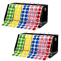 Multi-Use Large Label Dispenser for Rolls of Sticker Labels - 11.8"x6.7"x5.5", Heavy-Duty, Wall-Mountable Acrylic Sticker Roll Dispenser, Anti-Slip (Pack of 2)