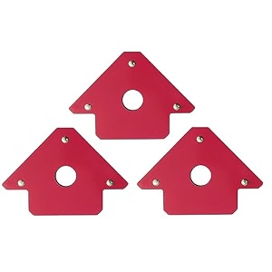 hetkrishi multiangle magnetic welding holder clamps arrow type square with 22kg strong magnet pull for accurate alignment in fabrication works 4 inch 3pc