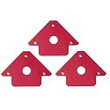 Hetkrishi Multiangle magnetic welding holder clamps arrow type square with 22kg strong magnet pull for accurate alignment in fabrication works (4 inch 3pc)