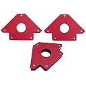 Hetkrishi Multiangle magnetic welding holder clamps arrow type square with 33kg strong magnet pull for accurate alignment in fabrication works (5 inch 3pc)