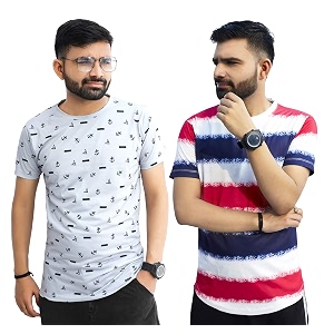 Multicolor Casual T-Shirt for Men Pack of